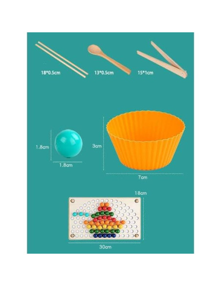 Juego Montessori de Habilidades Prácticas EduLand 30x18 cm