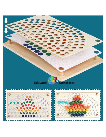 Juego Montessori de Habilidades Prácticas EduLand 30x18 cm
