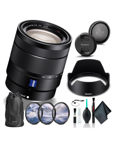 Lente Sony Vario-Tessar T E 16-70mm f/4 ZA OSS + Kit de Filtros