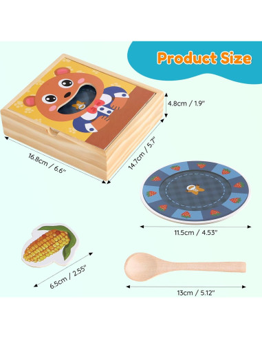 Juguete de Alimentación Montessori Playducate para Niños 1-3 Años