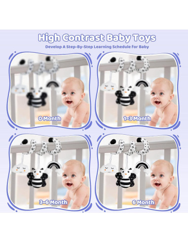 Juguetes Sensoriales Montessori Starrykids para Bebés 0-6 meses