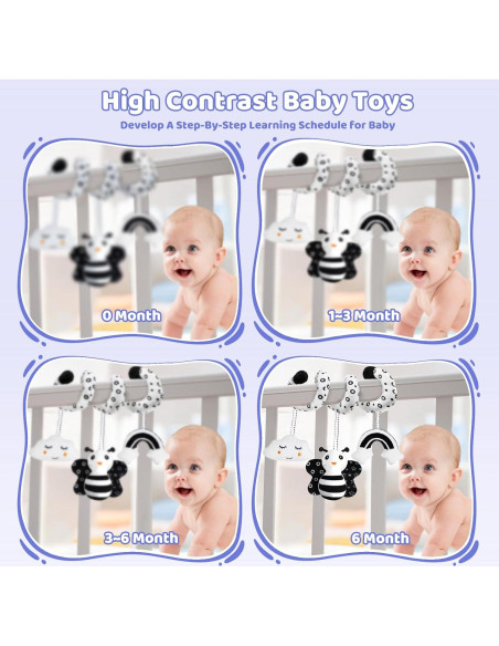 Juguetes Sensoriales Montessori Starrykids para Bebés 0-6 meses