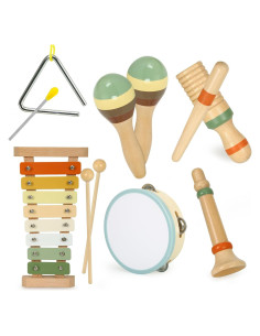 Juego de Instrumentos Musicales de Madera Montessori NASHRIO