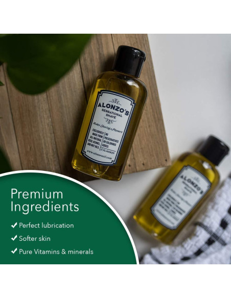 Aceite de Afeitar Natural Alonzo 59.15 ml - Hidrata y Calma