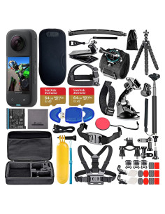 Cámara de Acción 360 Insta360 X3, Video HDR 5.7K, 72MP, 128GB