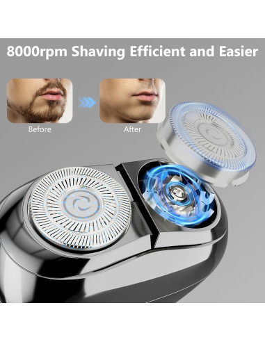 Afeitadora eléctrica RUIM BD-2305-C03 húmeda/seca recargable