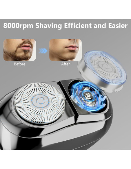 Afeitadora eléctrica RUIM BD-2305-C03 húmeda/seca recargable