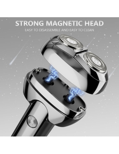 Afeitadora eléctrica RUIM BD-2305-C03 húmeda/seca recargable