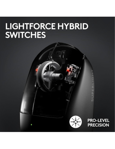 Logitech G PRO X Superlight 2 Ratón Gaming Inalámbrico 60g