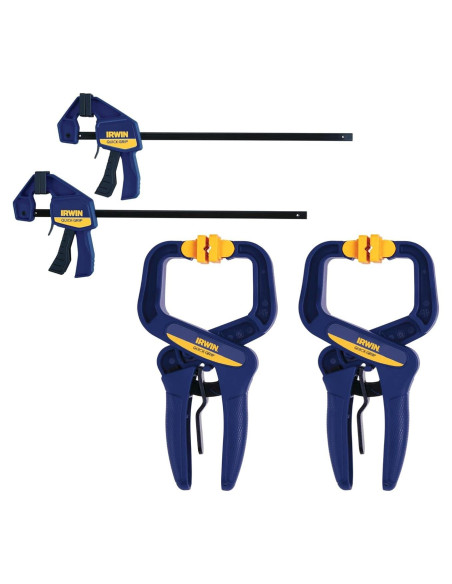 Juego de abrazaderas IRWIN QUICK-GRIP 4 piezas 11.4 cm y 5.1 cm