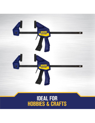 Juego de abrazaderas IRWIN QUICK-GRIP 4 piezas 11.4 cm y 5.1 cm