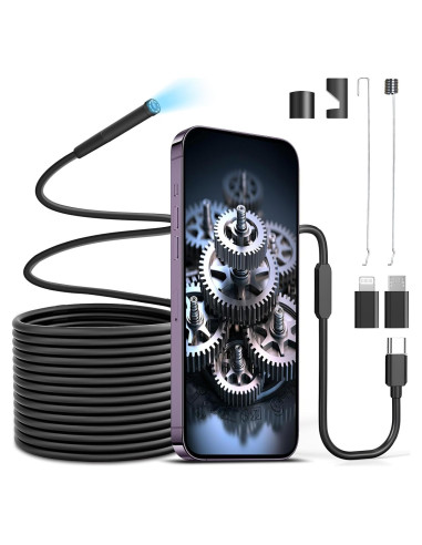 Cámara Endoscópica Moman EOM1 con Luz LED y Cable 3m