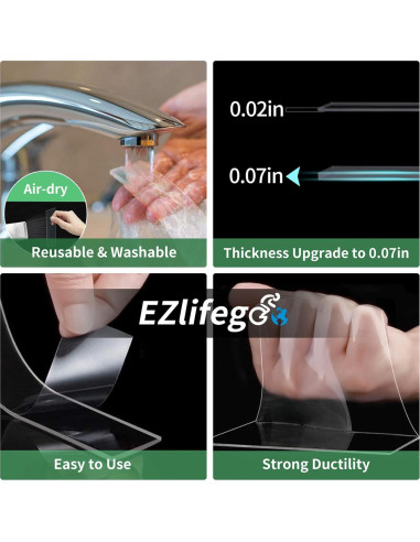 Cinta Doble Cara Nano EZlifego 1008 cm Alta Resistencia