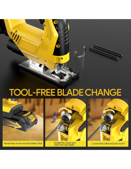 Sierra de calar inalámbrica Funnywhale 20V Max sin escobillas