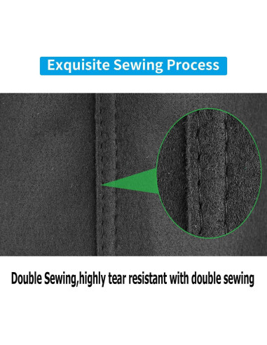 12 Bolsas de Cultivo de Tela No Tejida 300g Adorma 3 Galones