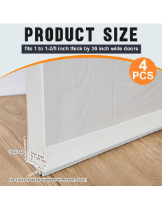 Barrido Inferior Ajustable Pickmesh 91.44 cm para Puerta 2