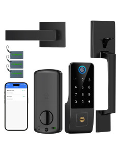Cerradura Inteligente YOSIMIKA YA1H-BK 5-en-1 con App y Huella