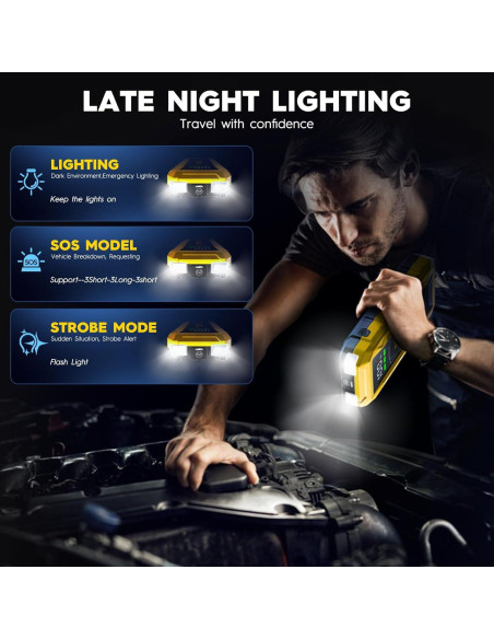 Arrancador de Batería MegaXmar U4000 27000mAh 4000A 12V Arrancador de Batería MegaXmar U4000 27000mAh 4000A 12V