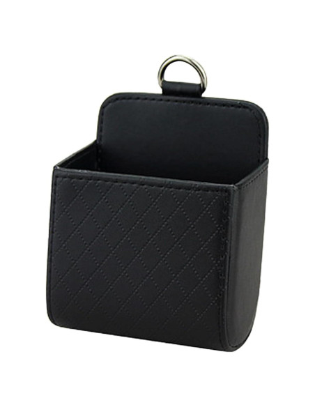 Bolsa de Almacenamiento para Ventilación de Auto UHANBUT - Cuero Negro