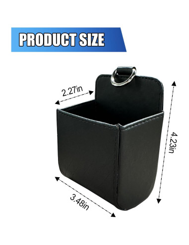 Bolsa de Almacenamiento para Ventilación de Auto UHANBUT - Cuero Negro