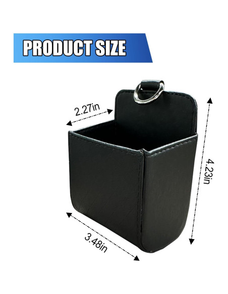 Bolsa de Almacenamiento para Ventilación de Auto UHANBUT - Cuero Negro