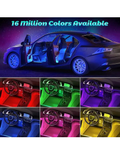 Luces de tira LED interiores TEKSHINNY T-SKD 600 cm RGB con control remoto 2