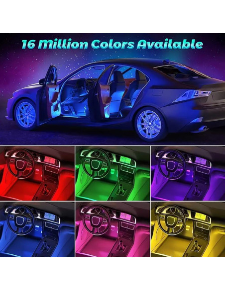 Luces de tira LED interiores TEKSHINNY T-SKD 600 cm RGB con control remoto