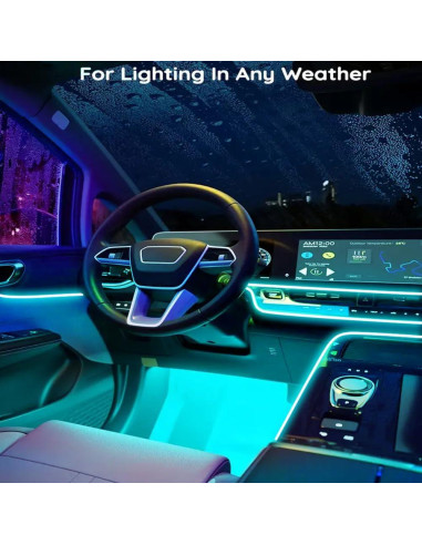 Luces de tira LED interiores TEKSHINNY T-SKD 600 cm RGB con control remoto