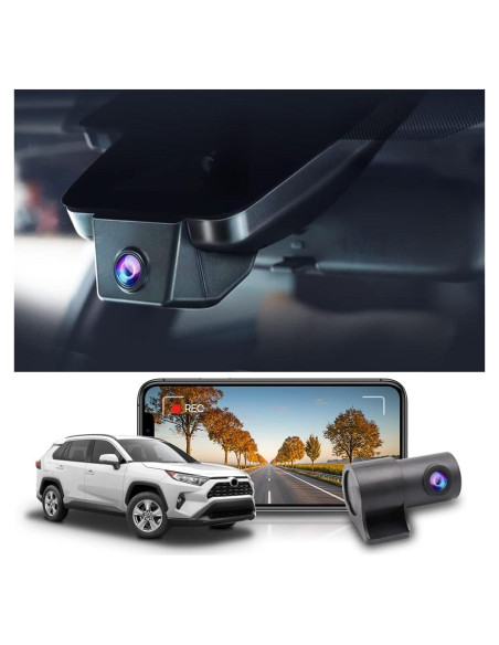 Cámara Dash Fitcamx 4K Delantera + 1080P Trasera para Toyota RAV4 2019-2021