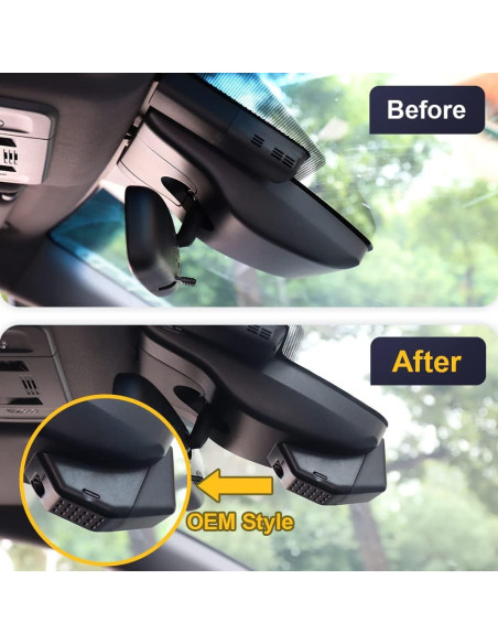 Cámara Dash Fitcamx 4K Delantera + 1080P Trasera para Toyota RAV4 2019-2021