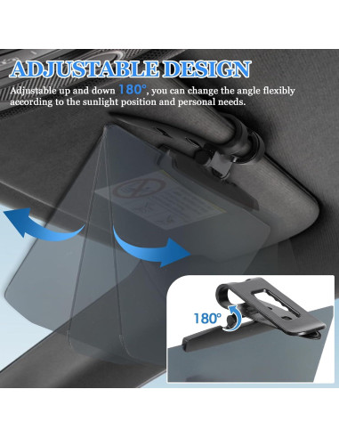 Extensor de Visera Solar Hbxdeco 32x14.4 cm Ajustable UV