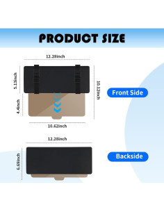 Extensor de Visera Solar YGDMD para Coche con Lente Retráctil 2