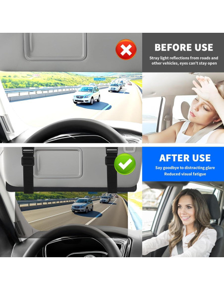 Extensor de Visera Solar YGDMD para Coche con Lente Retráctil