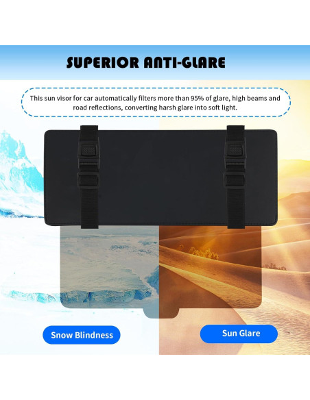 Extensor de Visera Solar YGDMD para Coche con Lente Retráctil