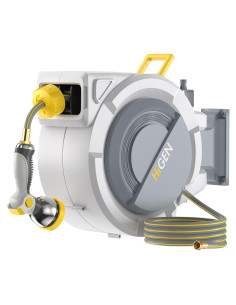 Carrete de Manguera de Jardín Higen 30.48 m 1/2" Automático