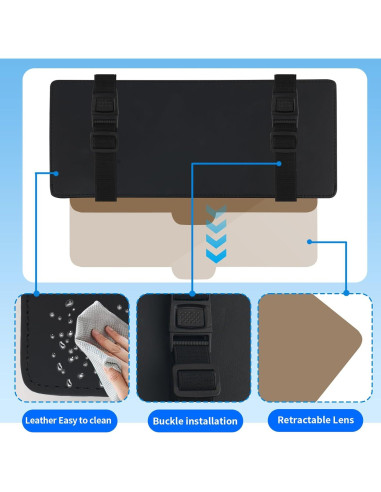 Extensor de Visera Solar YGDMD para Coche con Lente Retráctil