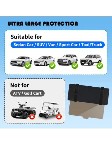 Extensor de Visera Solar YGDMD para Coche con Lente Retráctil