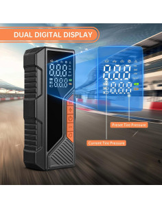 Compresor de Aire Portátil WALKLINK 12V con Linterna LED 2