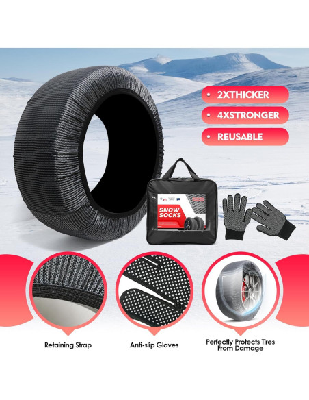 Calcetines de Nieve K-Musculo M para SUV y Pickup - 100 KM