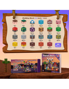 100 Bloques Magnéticos Kryzomat - Juguetes de Construcción para Niños 2