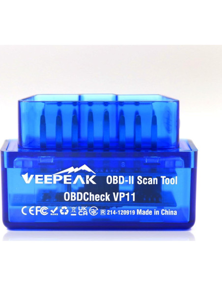 Escáner OBD II Veepeak VP11 Bluetooth para Android - Lector de Códigos