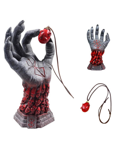 Collar Behelit Berserk Hand - Adorno de Resina Halloween 29cm