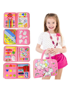 Tablero Ocupado WNGYARUI Unicornio Rosa 8 Páginas 33x28cm