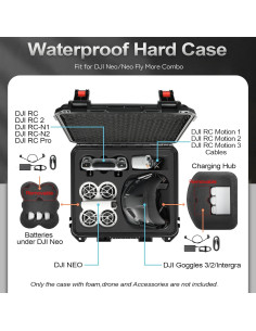 Funda Dura Impermeable HOSOCASE para Drone DJI NEO y Accesorios 2