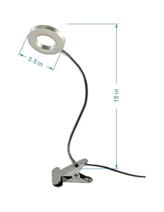 Luz de Estudio LED con Clip Liyouduo, 3 Temperaturas, 10 Brillos 2