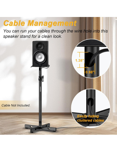 Juego de 2 Soportes de Monitores Vondynote Ajustables 33-51 cm
