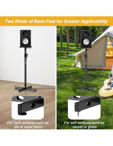 Juego de 2 Soportes de Monitores Vondynote Ajustables 33-51 cm