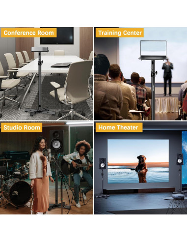 Juego de 2 Soportes de Monitores Vondynote Ajustables 33-51 cm