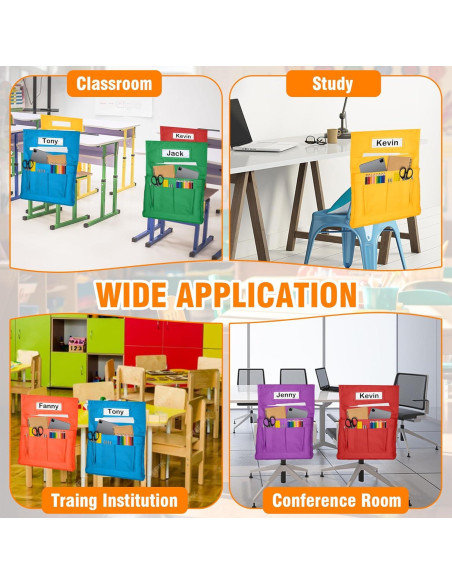 Organizador de Respaldo de Silla Phepetroll 12 PCS Multicolor