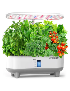 Sistema Hidropónico Growell 16 Cápsulas 28W LED 8L Blanco
